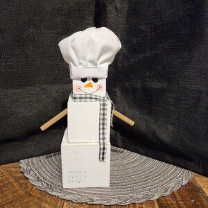 Snowman Baker Decor, Christmas Decor, Holiday Decor, Snowman